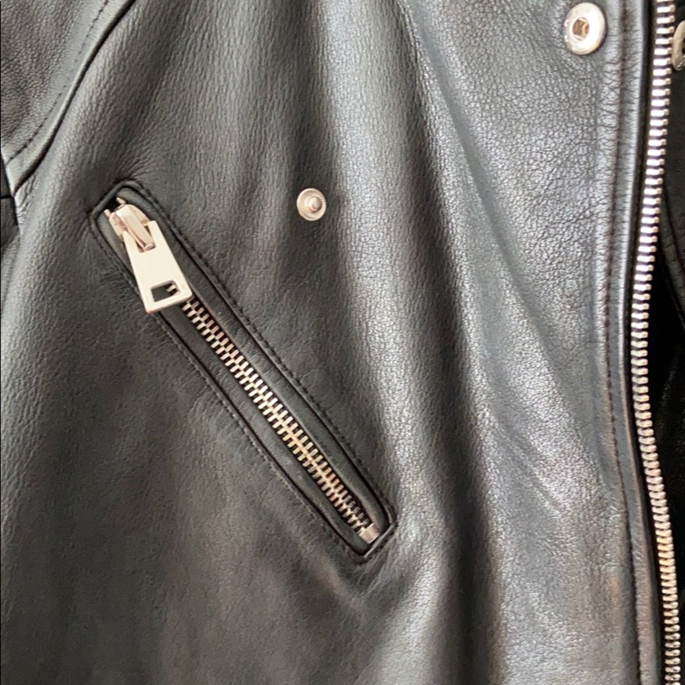 Free People Genuine Leather Biker Jacket - Picture 5 of 5
